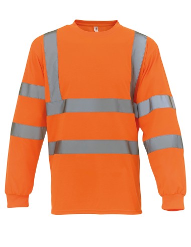 Y-HVJ420-Hi-Vis Long Sleeve T-Shirt